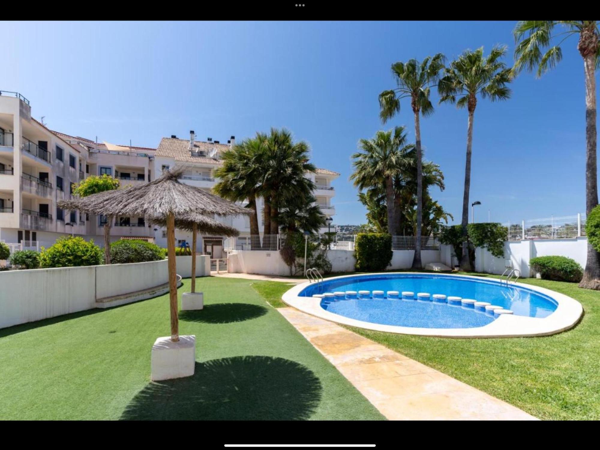Stadscentrum Moraira Appartement El Sol De Moraira Met Zwembad Extérieur photo