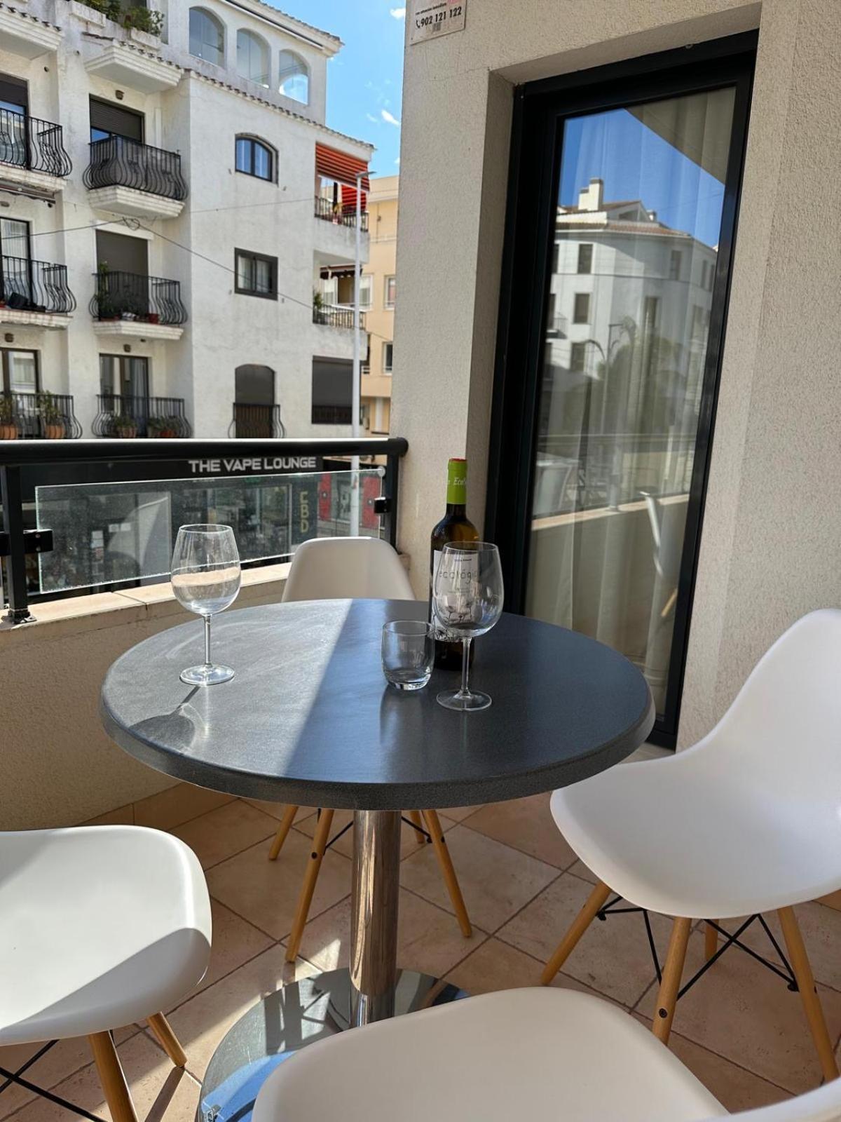 Stadscentrum Moraira Appartement El Sol De Moraira Met Zwembad Extérieur photo