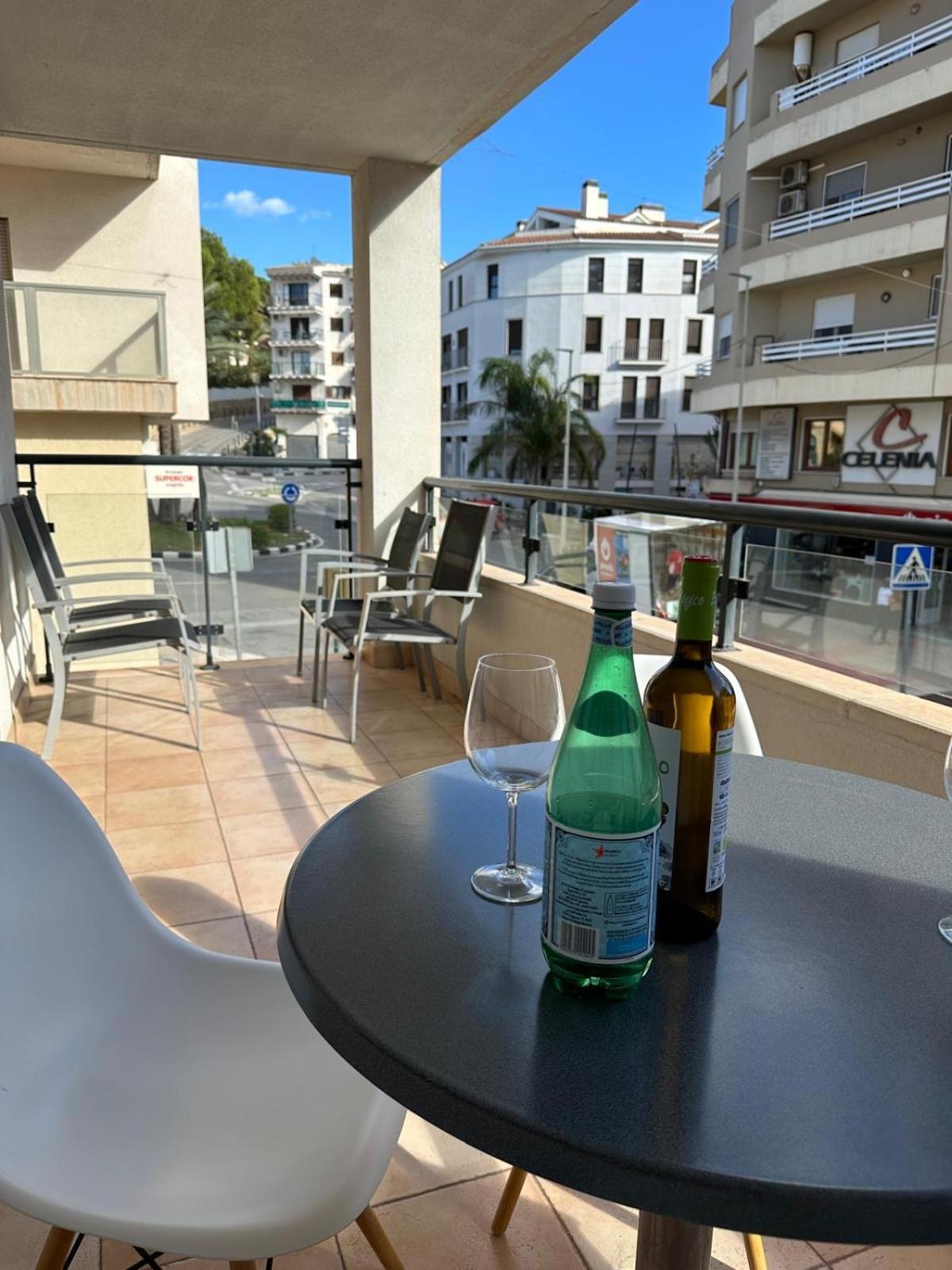 Stadscentrum Moraira Appartement El Sol De Moraira Met Zwembad Extérieur photo
